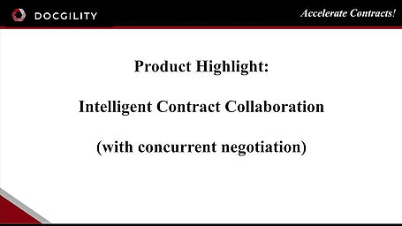 Highlight 3 - Intelligent Contract Collaboration
